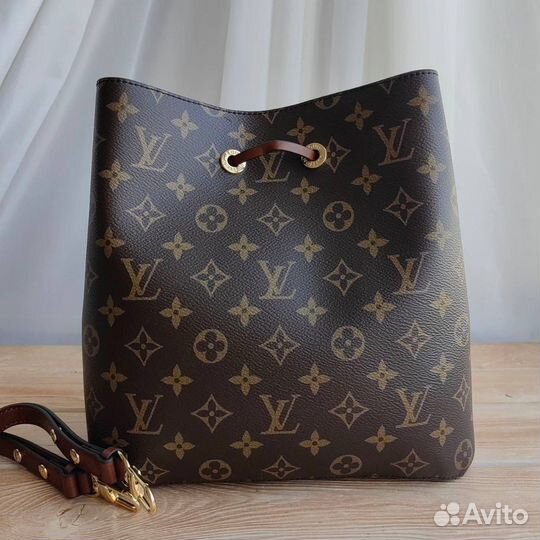 Сумка Louis Vuitton LV канва коричневая