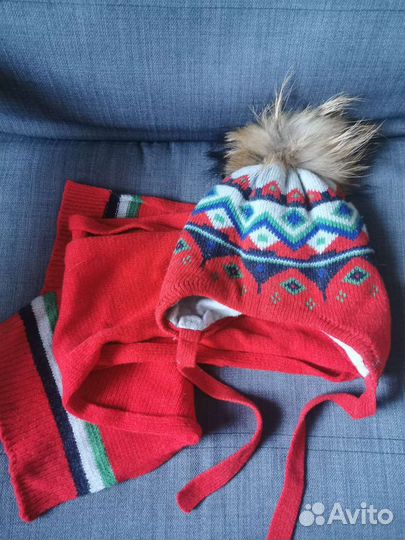 Комплект шапка, шарф Шалуны 50р