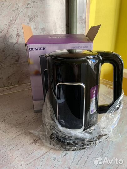 Чайник электрический centek C-1003 Черный новый