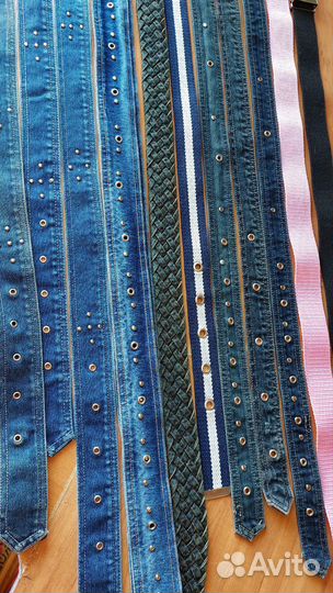 Ремни джинсовые и кожанные