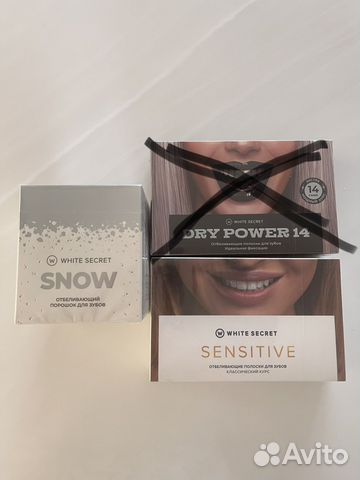 Отбеливающие полоски и порошок White secret
