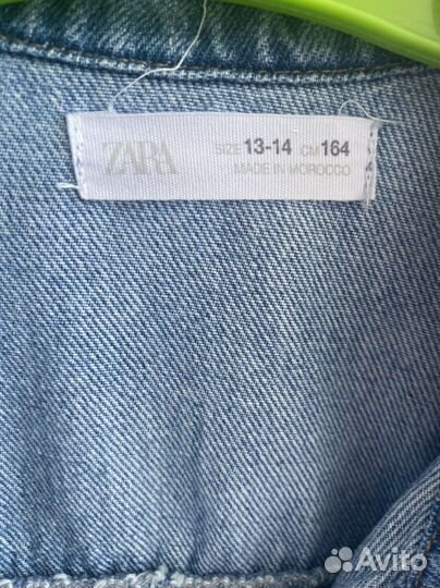 Джинсовое платье zara