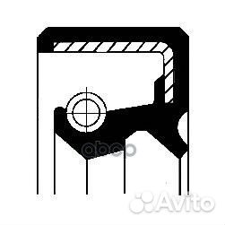 Сальник 26x34x4,5/7мм гур