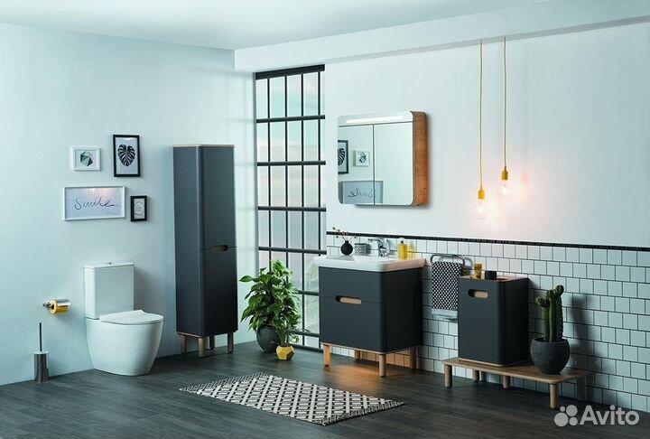 Sento зеркальный шкафчик с LED подсветкой, 80 cm