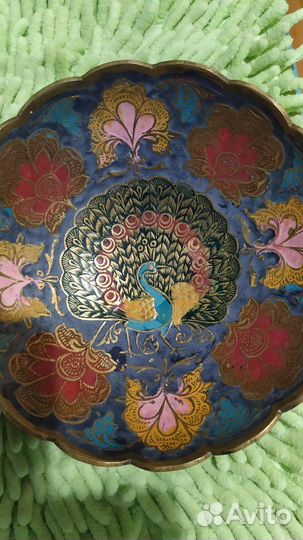 Ваза для фруктов, медь, Индия