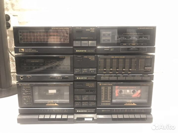 Sanyo ja6100 Усилитель Дека кассетная и тюнер