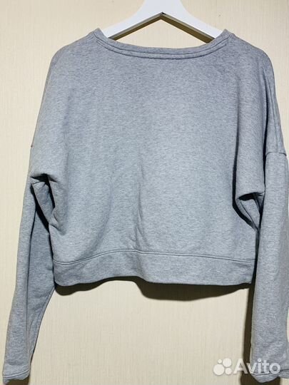 Свитшот укороченный серый mango m