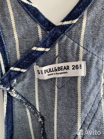 Джинсовый сарафан pull bear 44