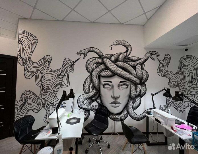 Художник, роспись стен, аэрография