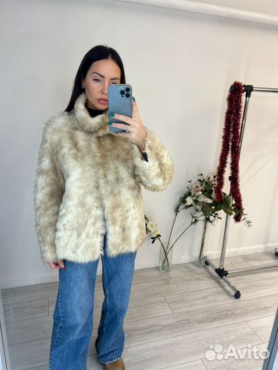 Шуба из тиградо двусторонняя 65 см