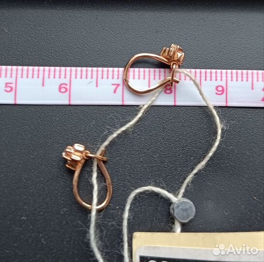 Золотые серьги детские 585 пробы