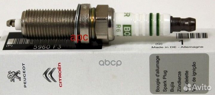 Свеча зажигания citroen/peugeot 5960F3 5960F3