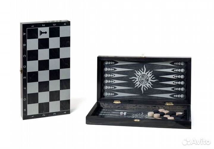 Игра 2 в 1 дорожная (нарды, шашки) 290х145х40