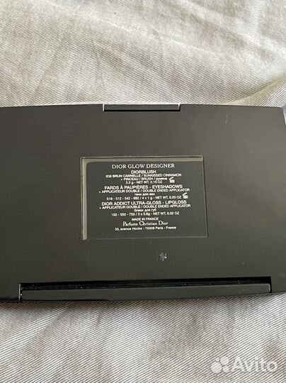 Палетка Dior тени румяна помада