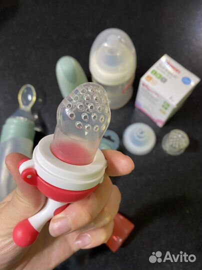 Ниблер бутылка дозатор pigeon happy baby