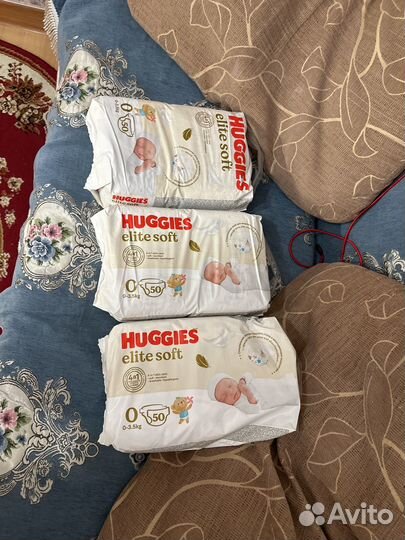 Подгузники Huggies Elite для новорожденных 0