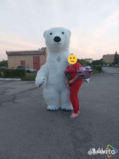 Белый мишка поздравление