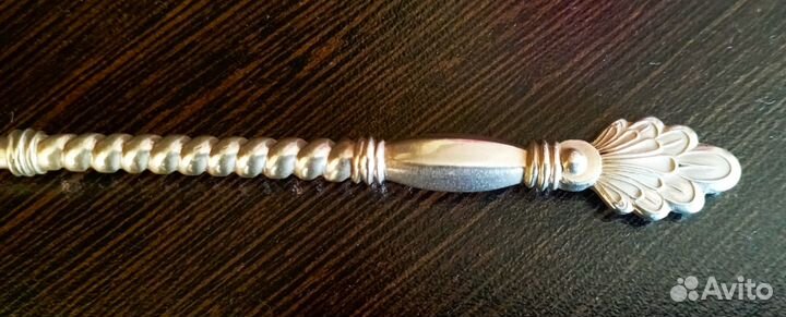 Ложка столовая серебряная винтажная 875 проба тф7