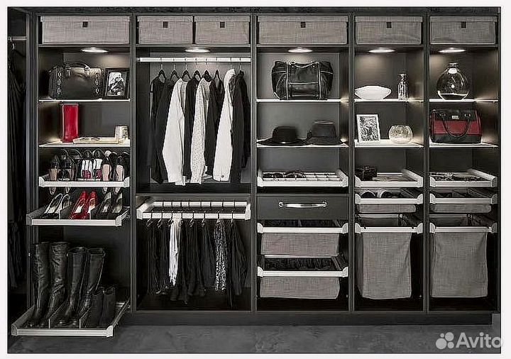 Гардеробная по вашим размерам на заказ