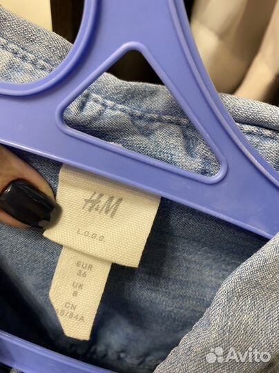 Джинсовая рубашка hm