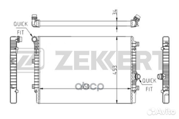 Радиатор охлаждения двигателя Skoda Yeti (5L) 0