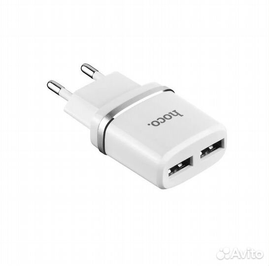 Сетевое зарядное устройство, адаптер Hoco C12 2 U