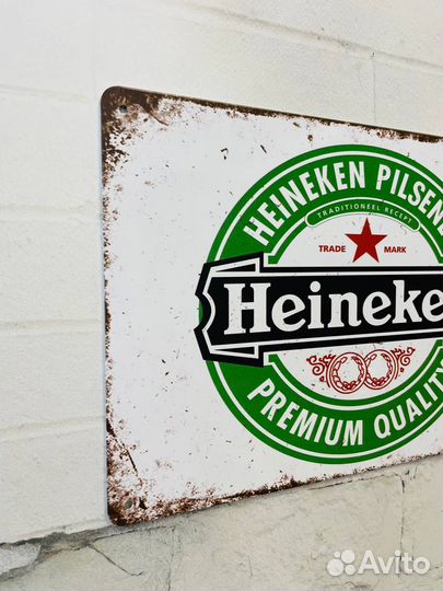 Декор на стену табличка Heineken Beer