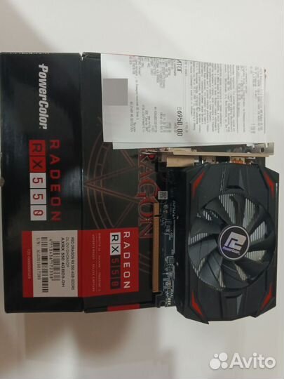 Видеокарта rx550 4gb