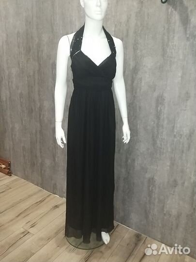 Черное вечернее платье 44-46