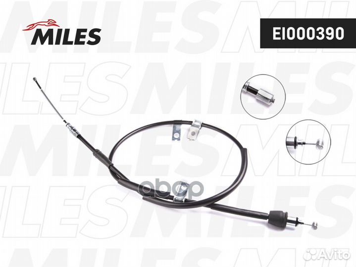 Трос ручного тормоза KIA picanto 04- 1488мм пра