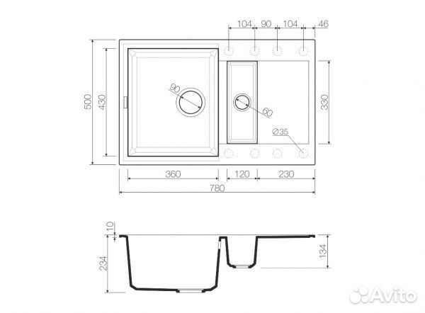 Кухонная мойка Omoikiri Sakaime 78-2-BL