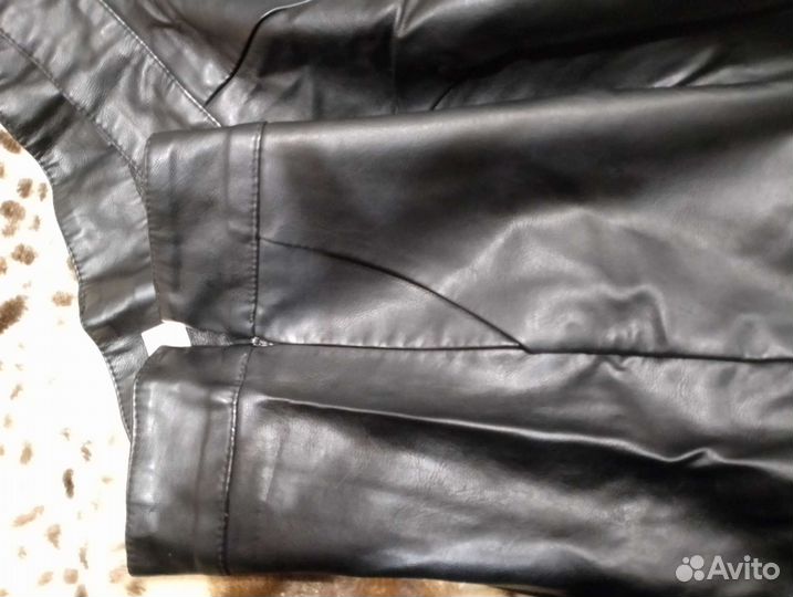 Шорты женские кожаные