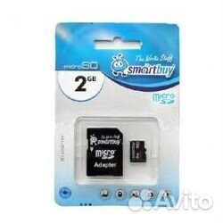MicroSD SMART Buy 2GB с адаптером