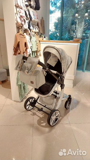 Коляска Luxmom 608 эко-кожа 3в1 и 2в1