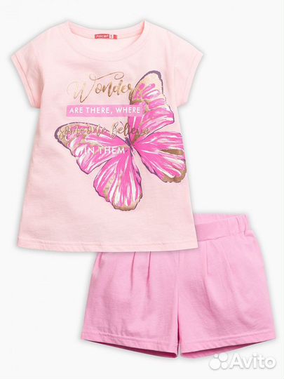 Комплект (шорты+футболка) Pelican 128 трикотаж