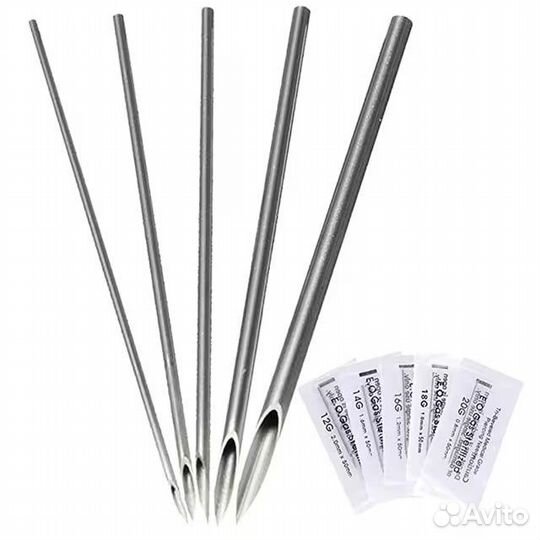 Иглы для пирсинга