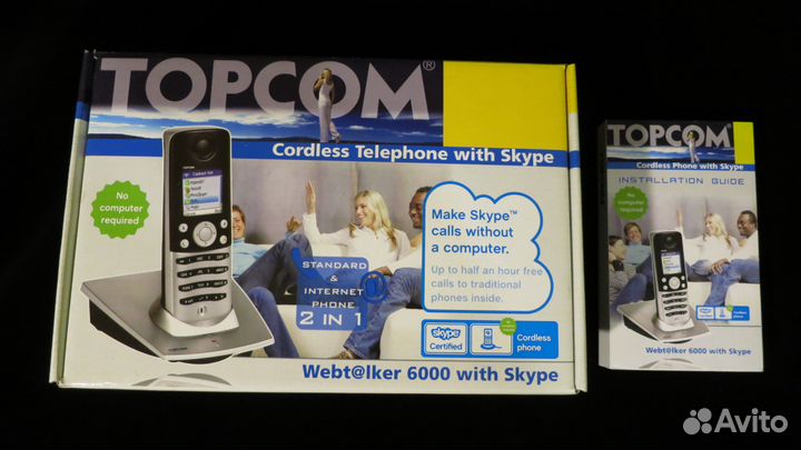 Беспроводной телефон dect 6000 topcom