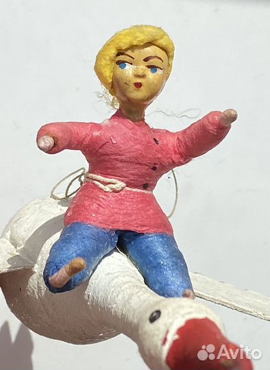 Ватные елочные игрушки СССР