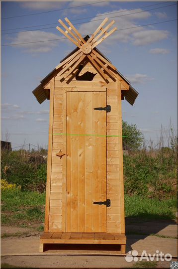 Уличный туалет деревянный BAG340