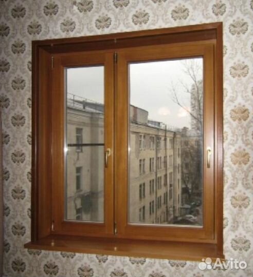 Деревянные окна со стеклопакетами