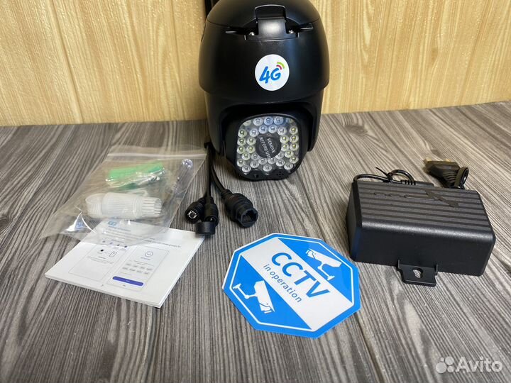 Камера видеонаблюдения 4g с симкартой чёрная