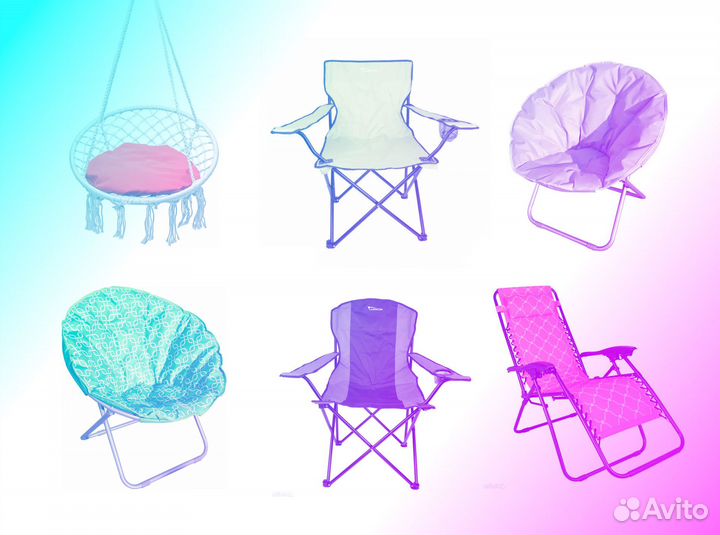 Складные кресла для пикника и туризма новые зелены