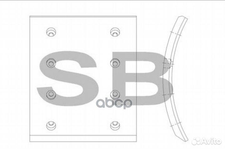 Накладка тормозная SL220 Sangsin brake