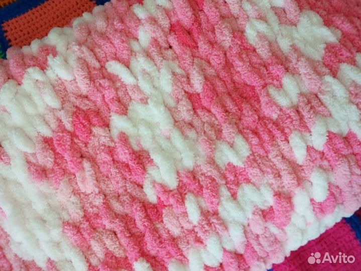 Плед детский вязаный ручная работа