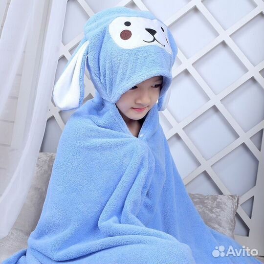Полотенце уголок детское халат для малышей