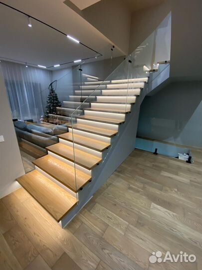 Перила из закаленного стекла