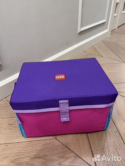 Lego россыпью с ковриком для игры и коробкой