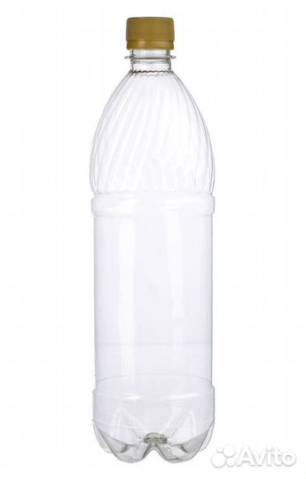 Бутылка пэт 1л прозрачная д28 - 100 штук упак