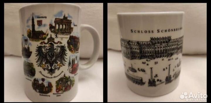 Кружка сувенирная бокал с городами