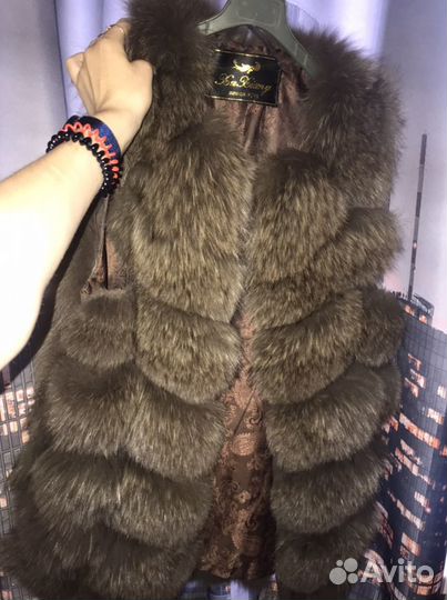 Шуба из песца